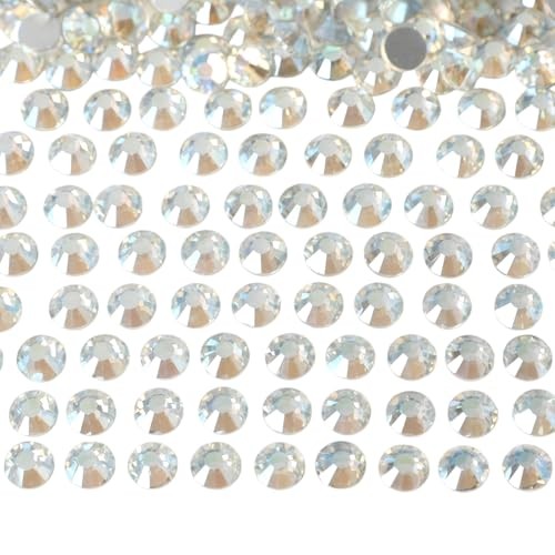 Diamonland Flatback Glass Crystal Rhinestones Rounds Gems for Bedazzling Nail…