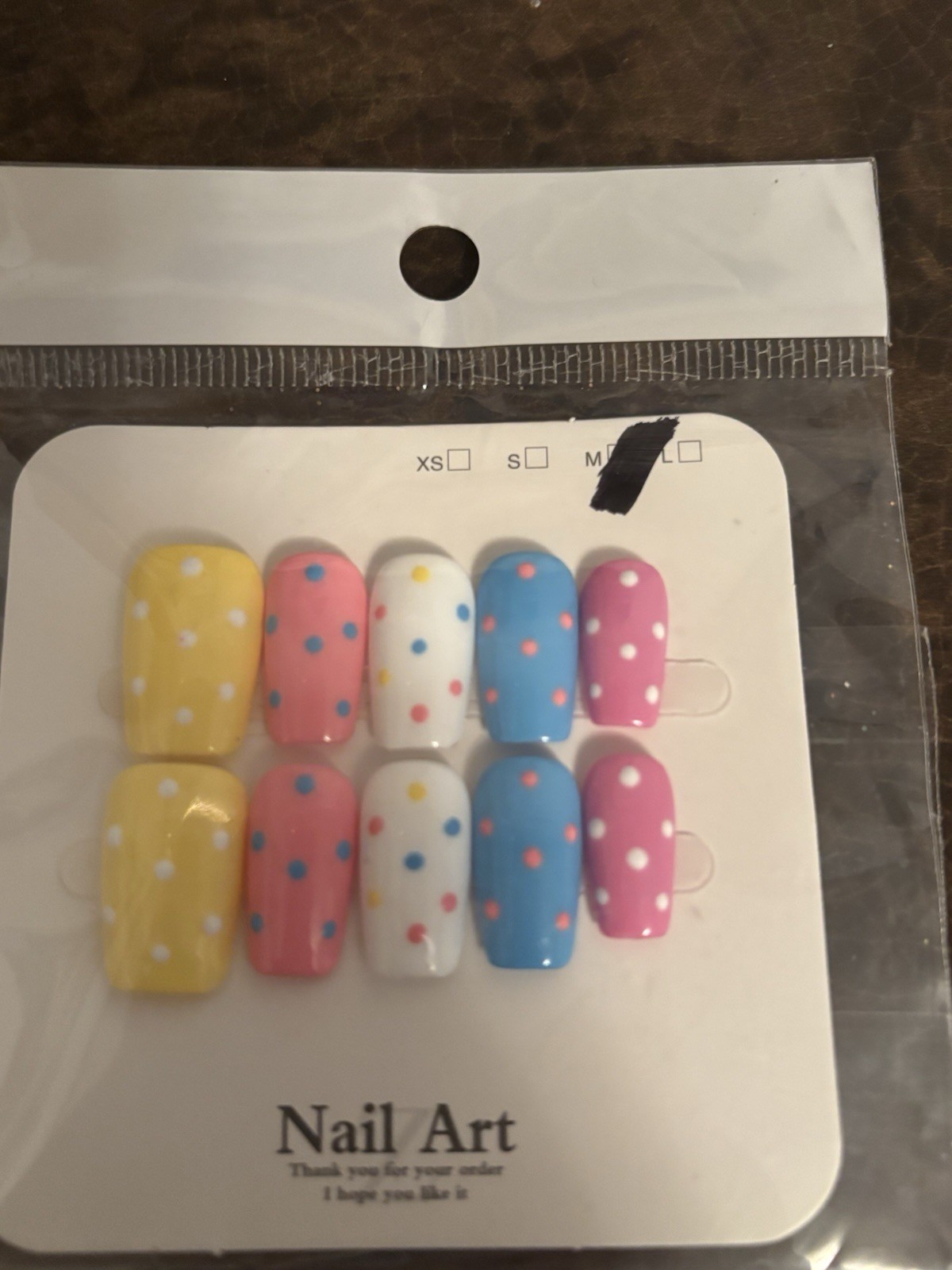 Homemade Assorted Size Medium Press On Nail Lot
