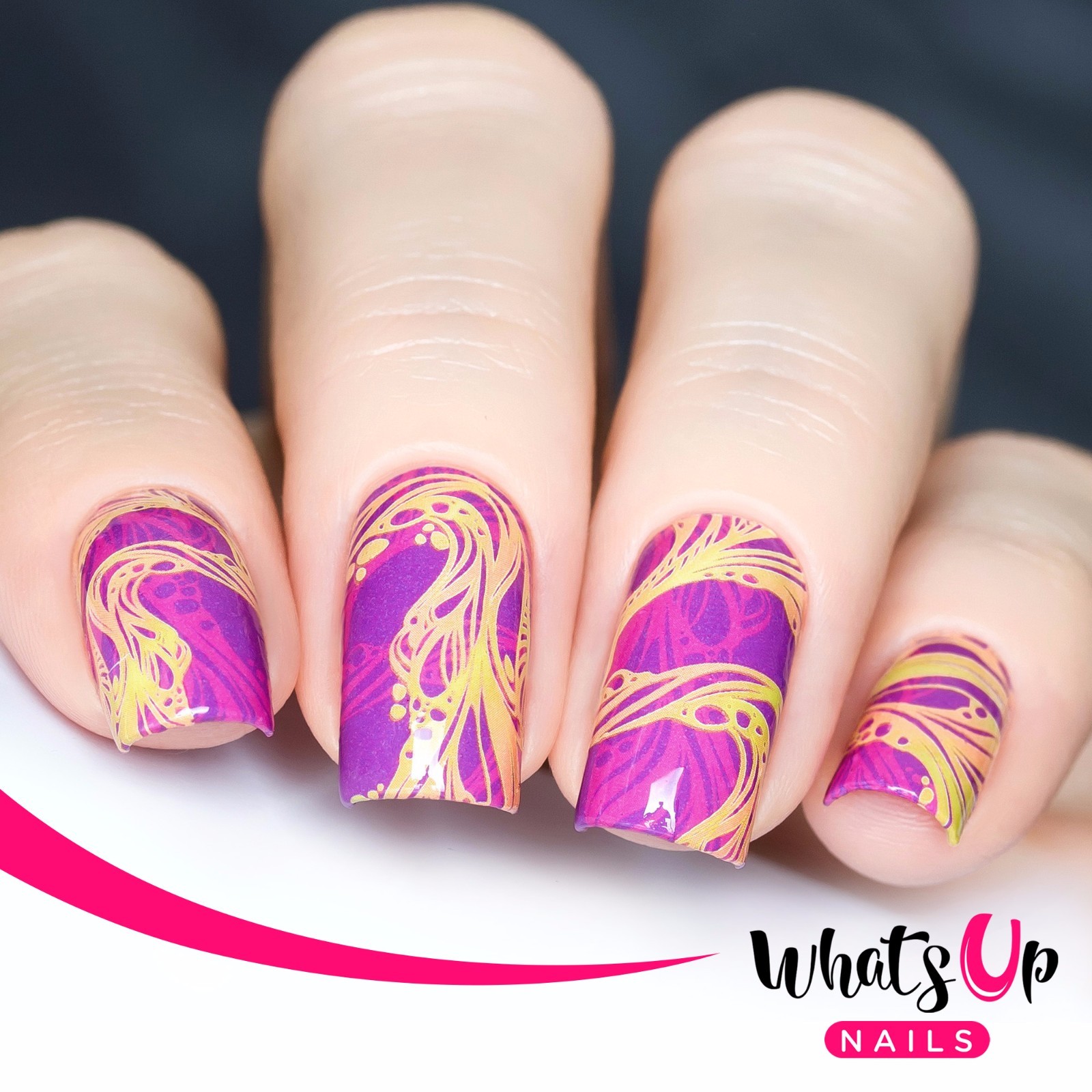 P116 Lavalicious Water Decals Sliders for Nail Art Design