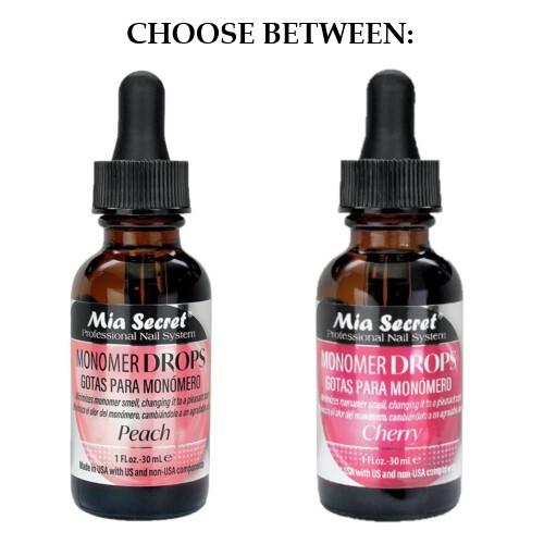 Mia Secret PEACH SCENT /CHERRY SCENT Monomer Drop 1 oz – CHOOSE FROM:
