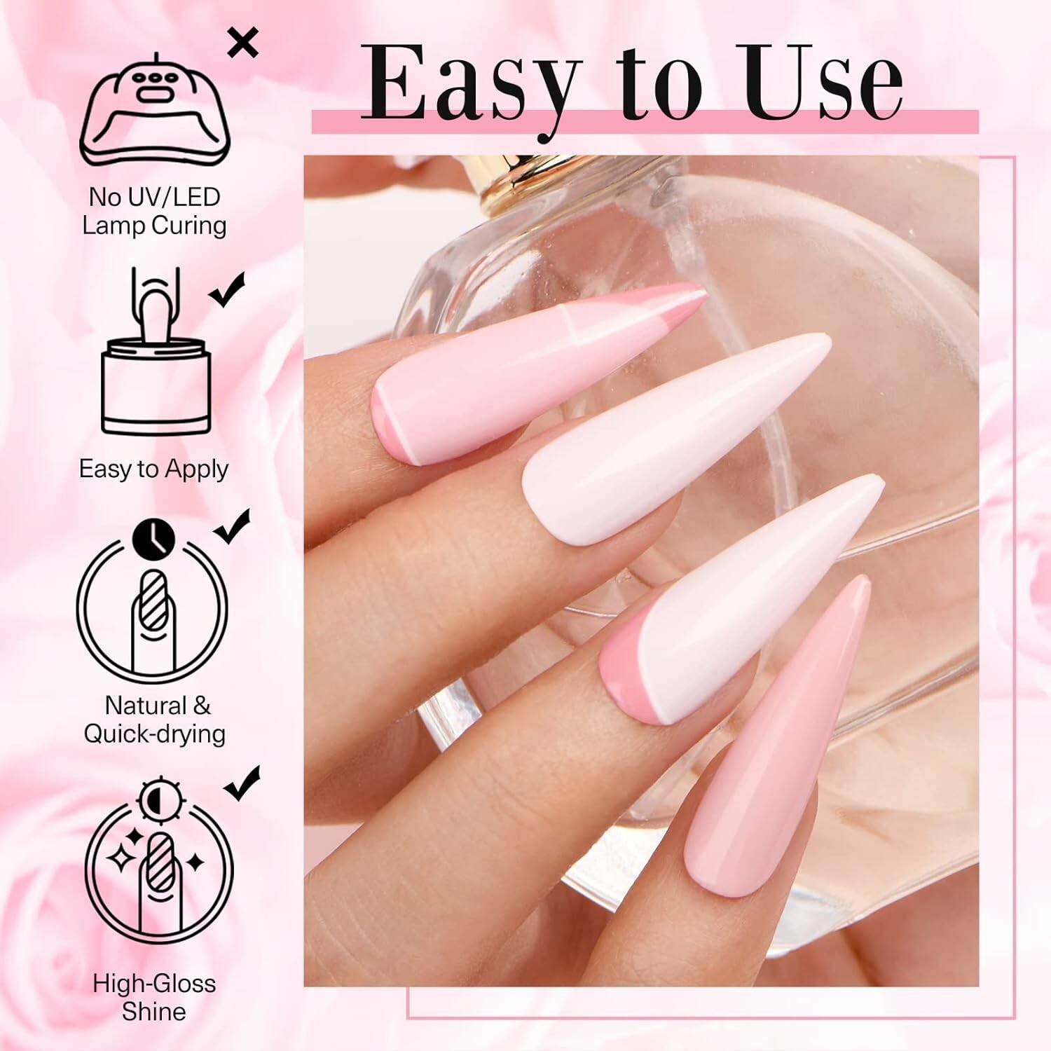 Nail Repair Kit Transparent Crystal for Broken Cracked Split Weak Nails, Ideal