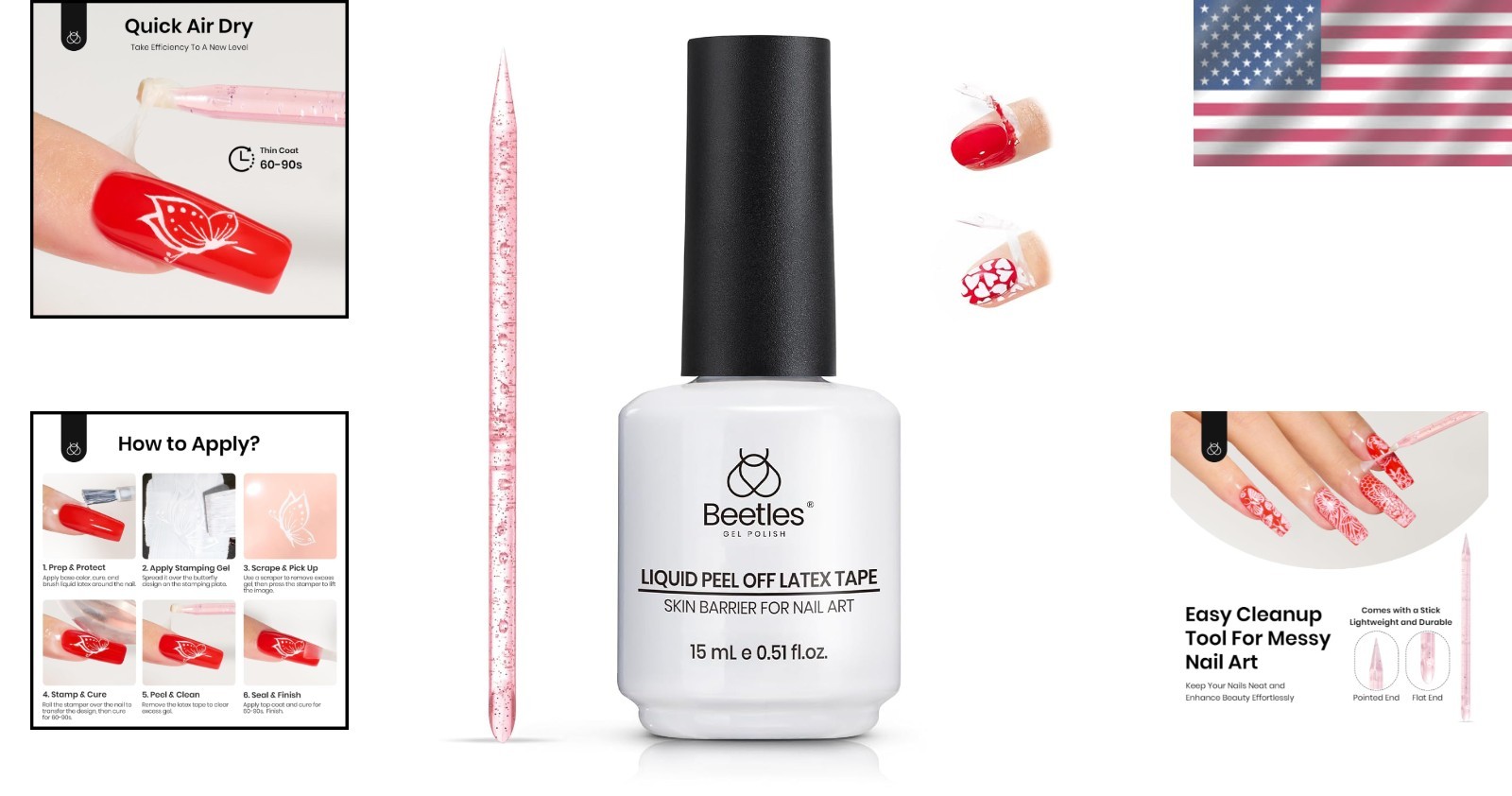 Luxury Liquid Latex Nail Protector – 15ML Easy Peel Off for Perfect Manicure