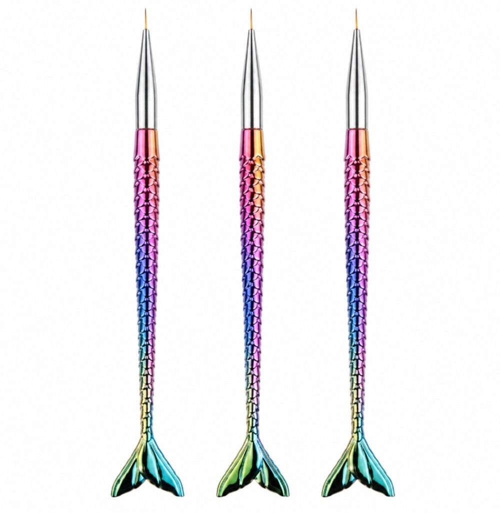 3 Pcs Nail Art Tool Set – Nail Art Pen, Dotting UV Gel Tool, and Liner Brush Set