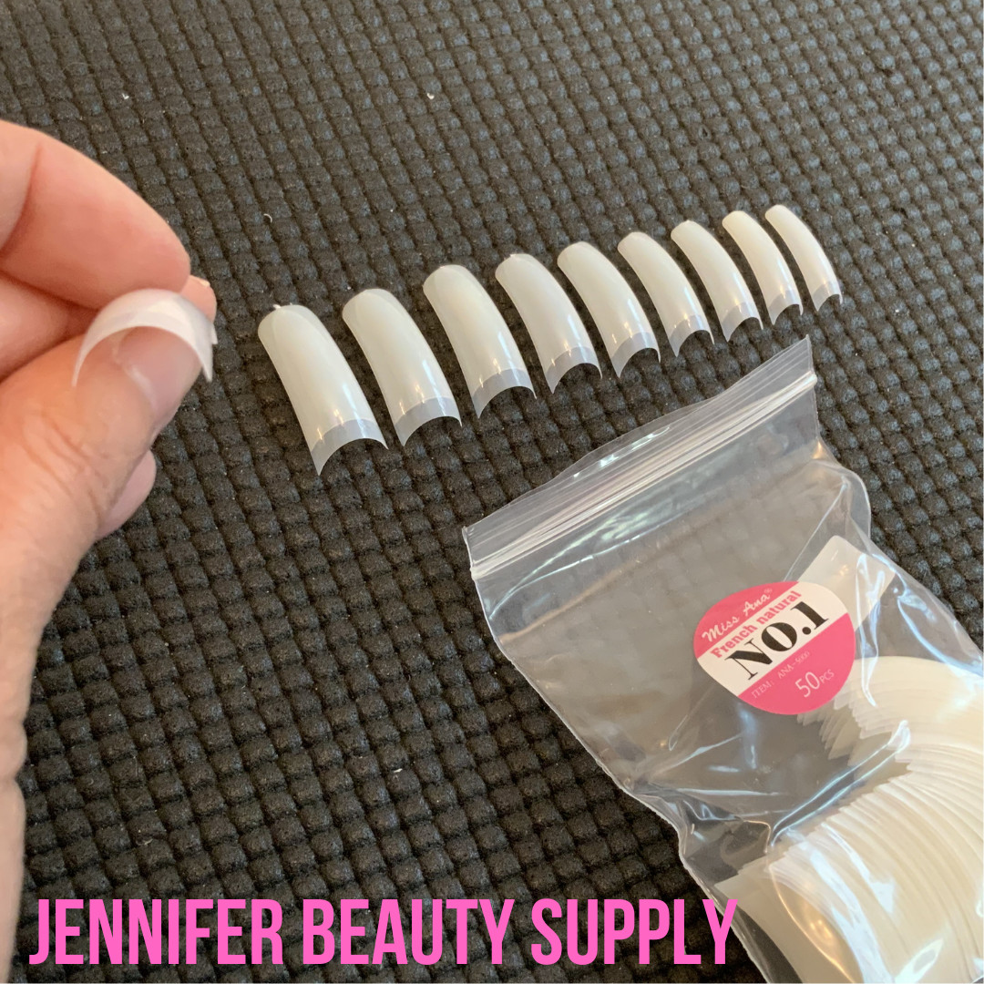 500 PCS FALSE ACRYLIC FRENCH NATURAL MISS ANA NAIL TIPS | US SELLER