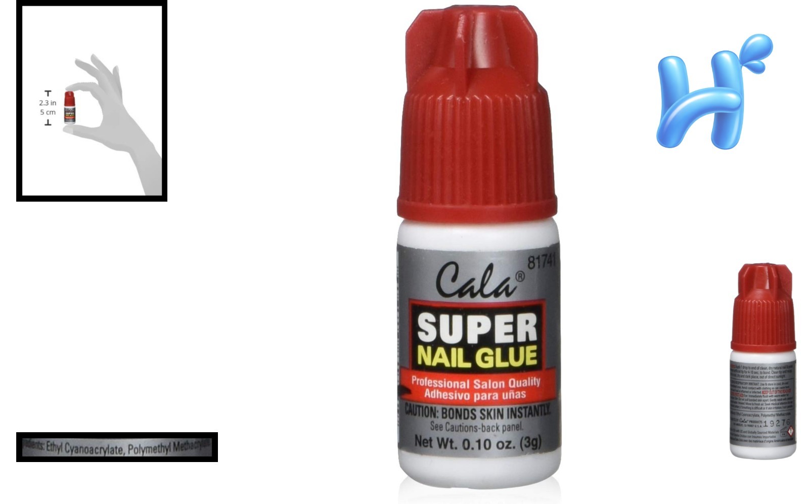 12-Pack Super Nail Gel Glue 0.10 oz – Clear, Long-Lasting Hold for Nails