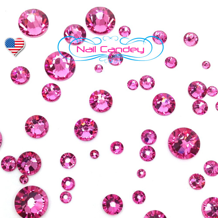 Rose Pink 3ss Crystals For Nail Art Flatback Swarovski Rhinestone Qty.144