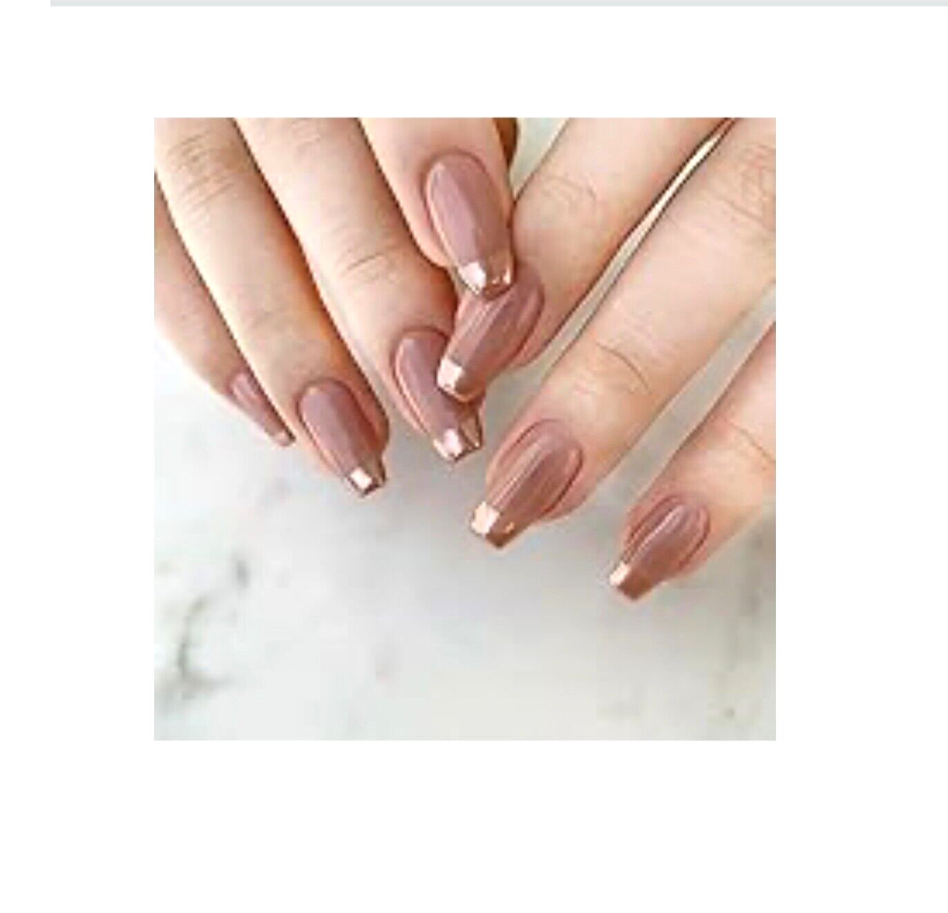 5 Acrylic Press On Nails Kits GLAMNETIC Orange GOLD Glitter BROWN French Tips +