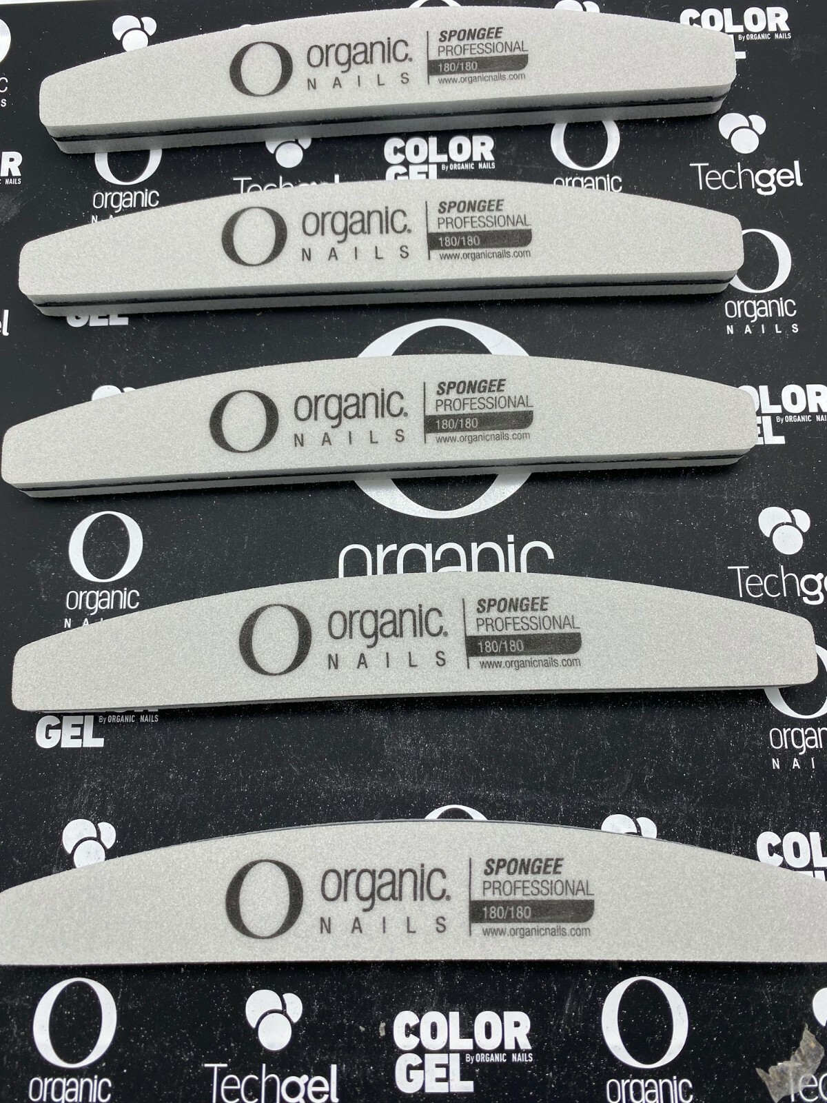 Organic Nails Files Sponge 180/180, Lima Media Luna Sponge 180/180 *5PC*