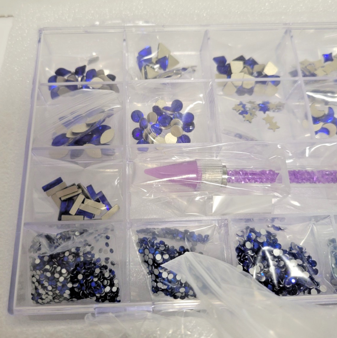 Artdone Nail Rhinestones Box 19 Grids NEW!!