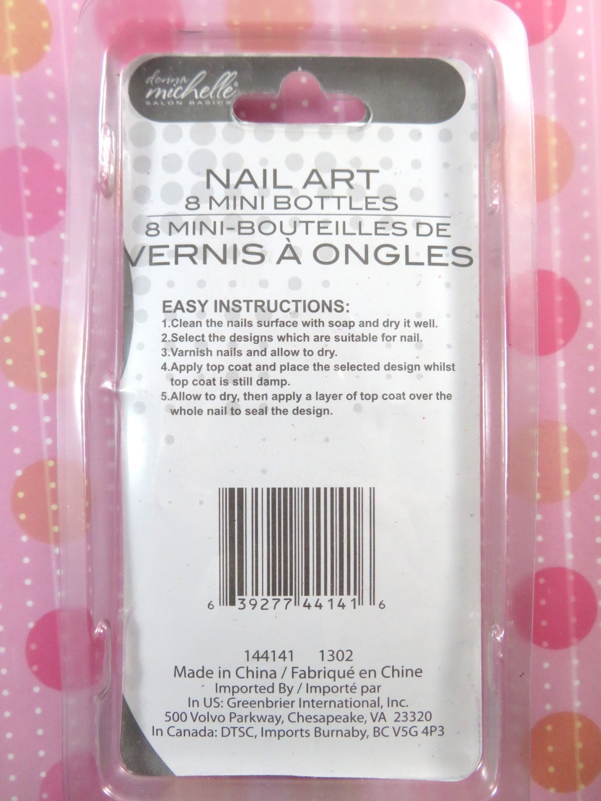 Donna Michelle Nail Art 2 Packages 16 Mini Vials Bottles Each Unique New In Pkgs