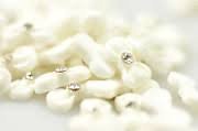 10pcs White 3D Acrylic Bow Tie Resin Decoration Nail Art Rhinestone Beads by