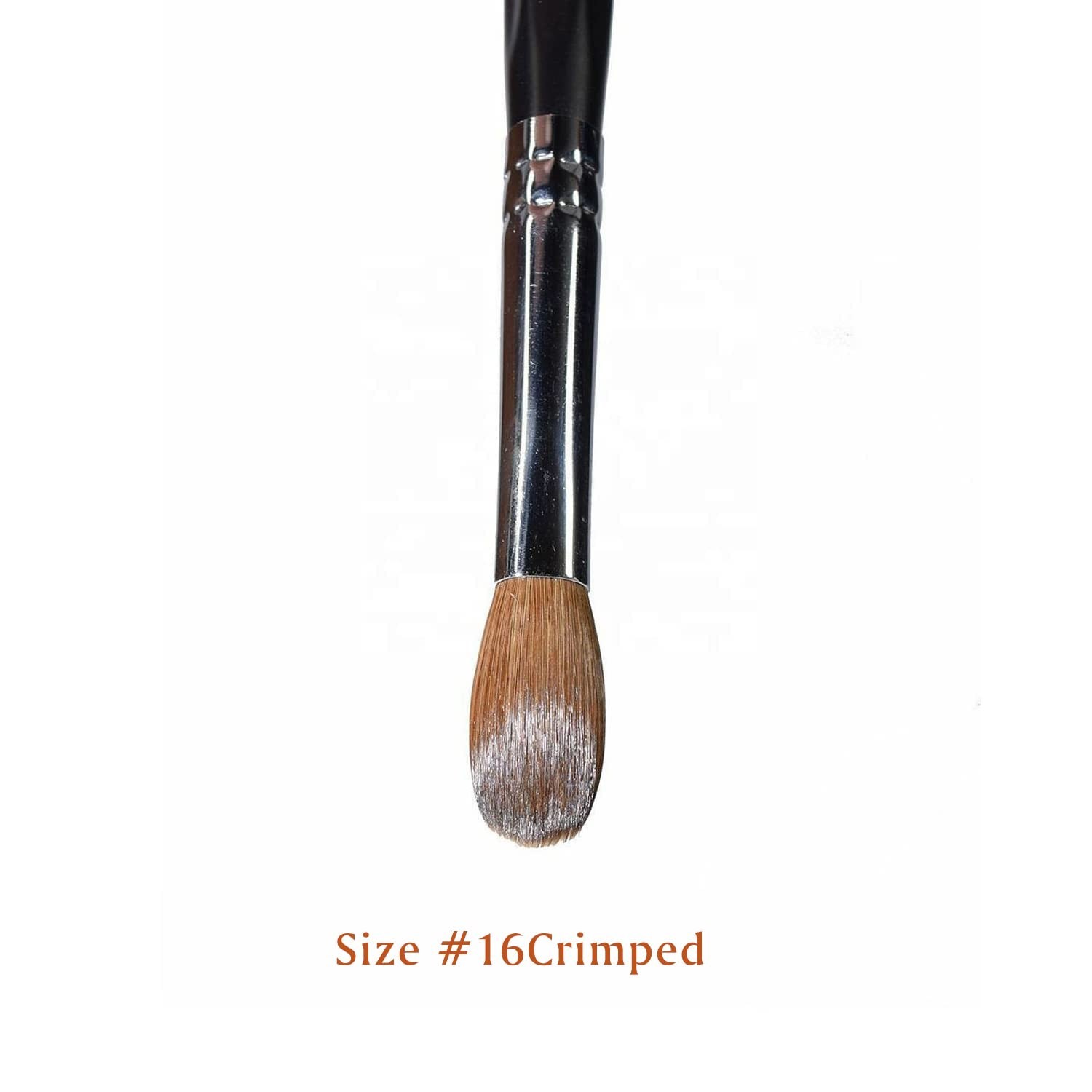 Yasterd Kolinsky Acrylic Nail Brush Size 16 Oval Crimped for Nail Art