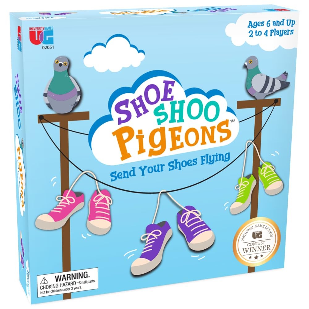 University Games, Shoe Shoo Pigeons! Game, Send Your Shoes Flying! A One Size