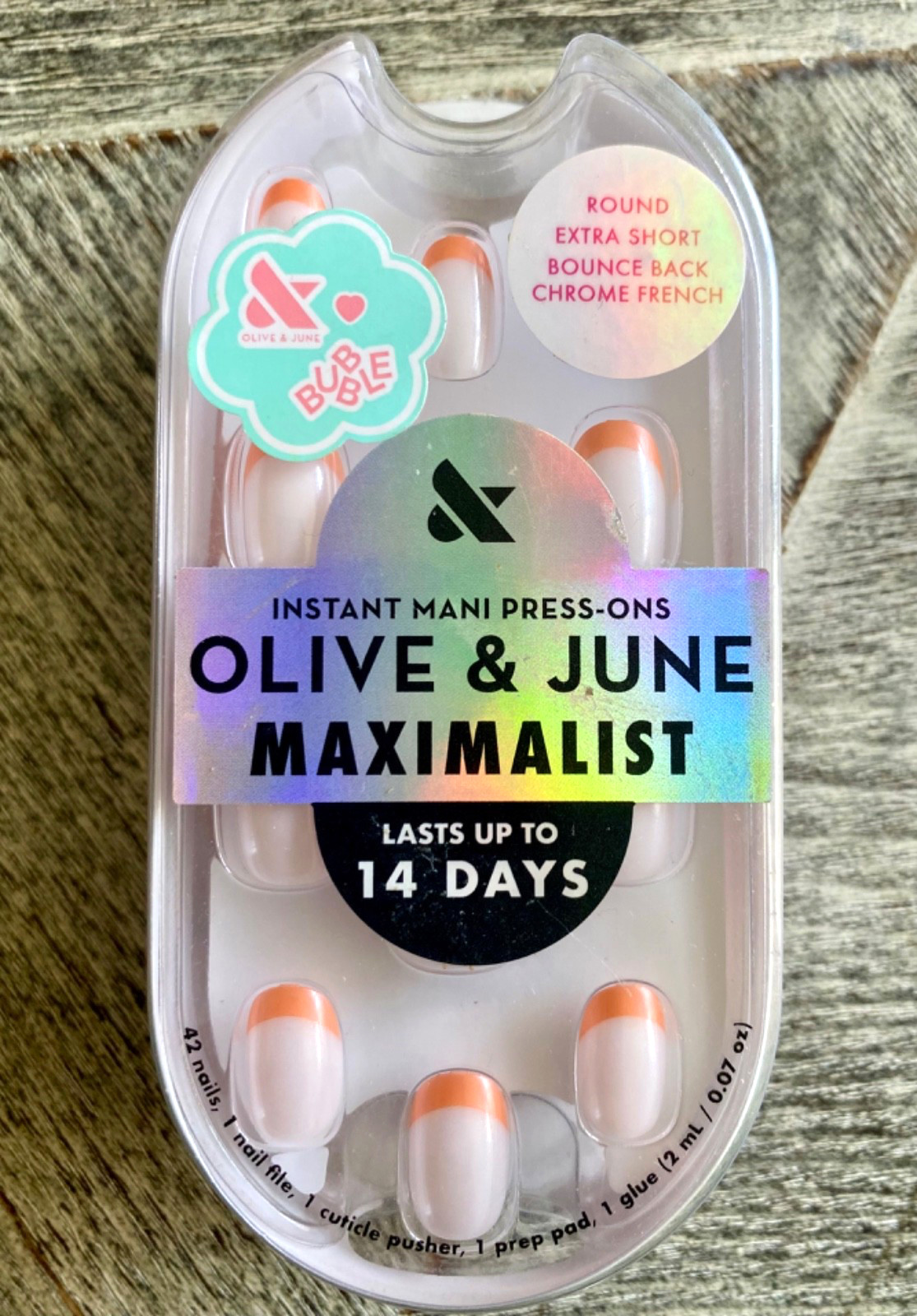 NEW! Olive & June Press-On Nails Lot of Four Pastels French Tip FREE SHIPPING!!