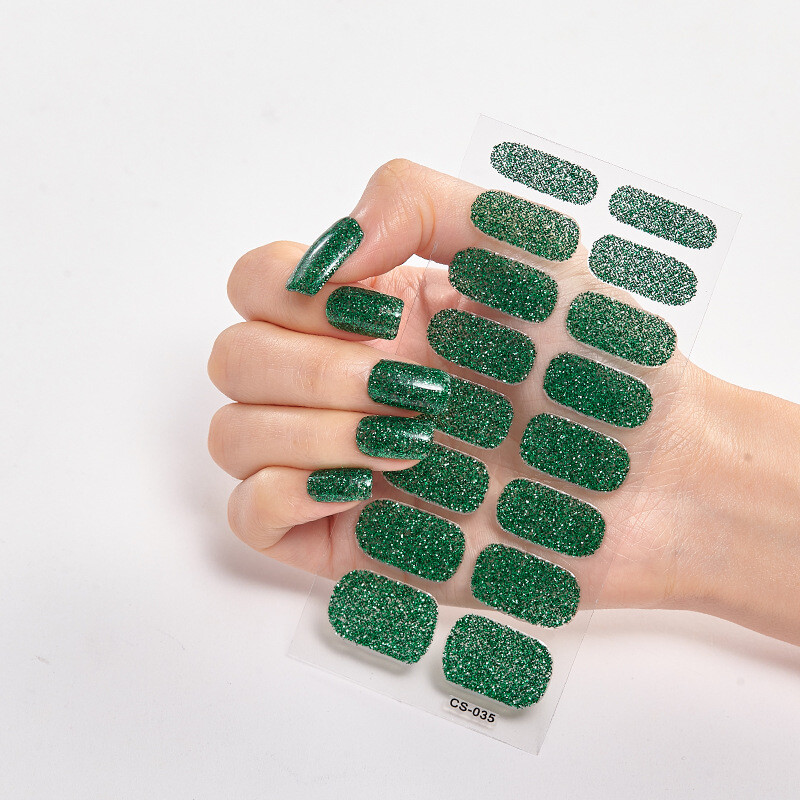 Nail Art Stickers Nail Stickers Scallion Powder Nail Stickers Nail Accessories