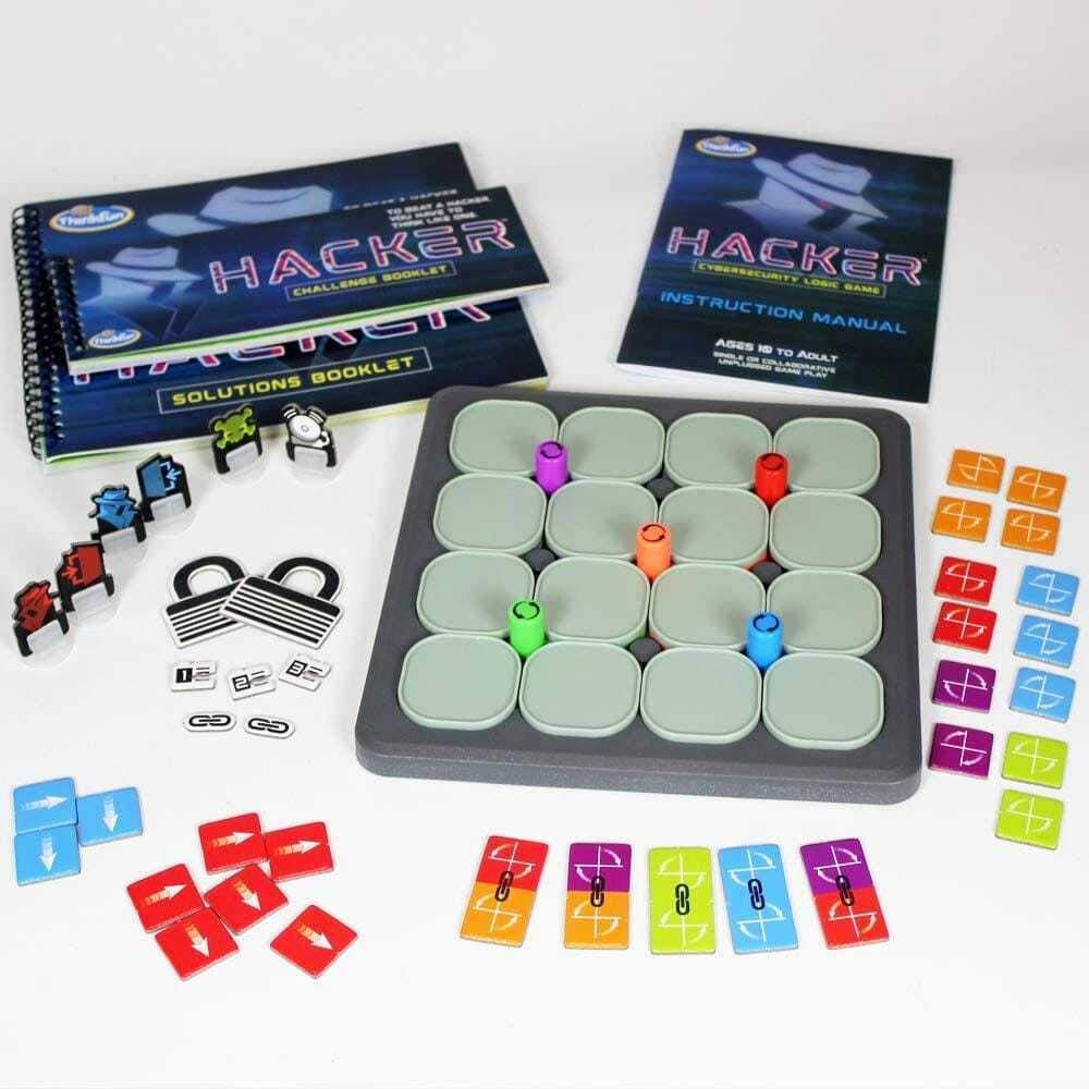 Think Fun Hacker Cybersecurity Coding 11.73 x 2.36 x 10.24 inches, Multicolor