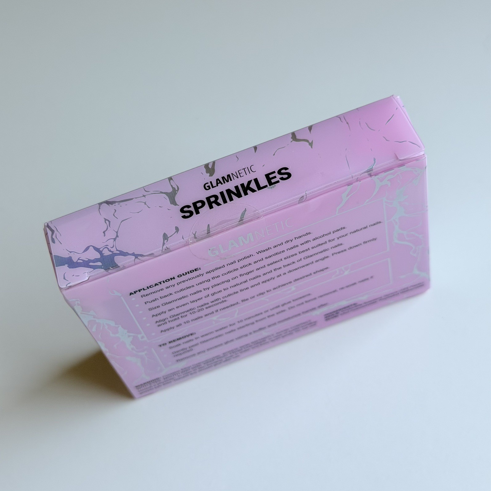 Glamnetic Press On Nails SPRINKLES Rainbow French Tip Almond shaped – New SEALED