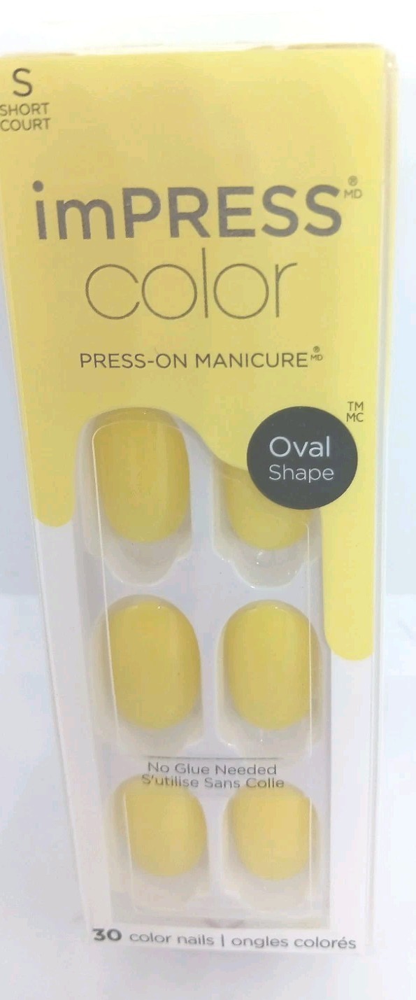 Kiss Impress color press on 1-30 short length eggstra special new