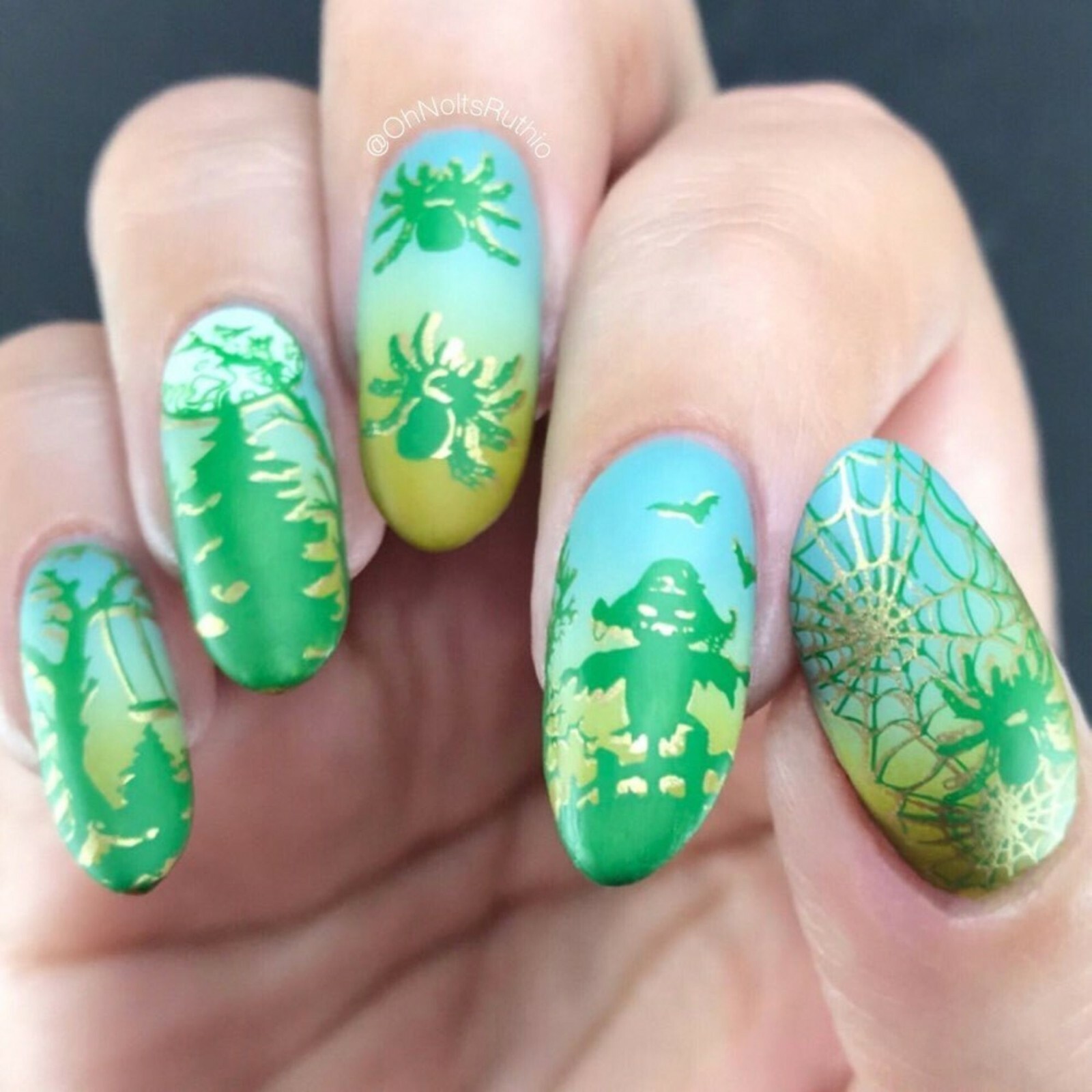 The Other Side Stamping Polish (Green), Nail Polish for Nail Art