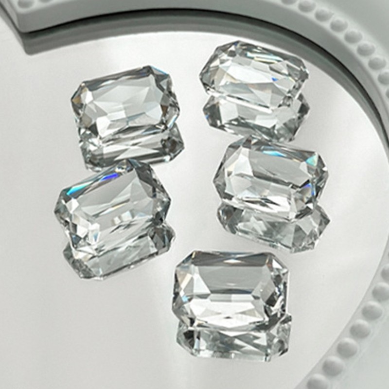 5Pcs Nail Arts Decorations Crystal Pointed Bottom Crystal Nail Decoration