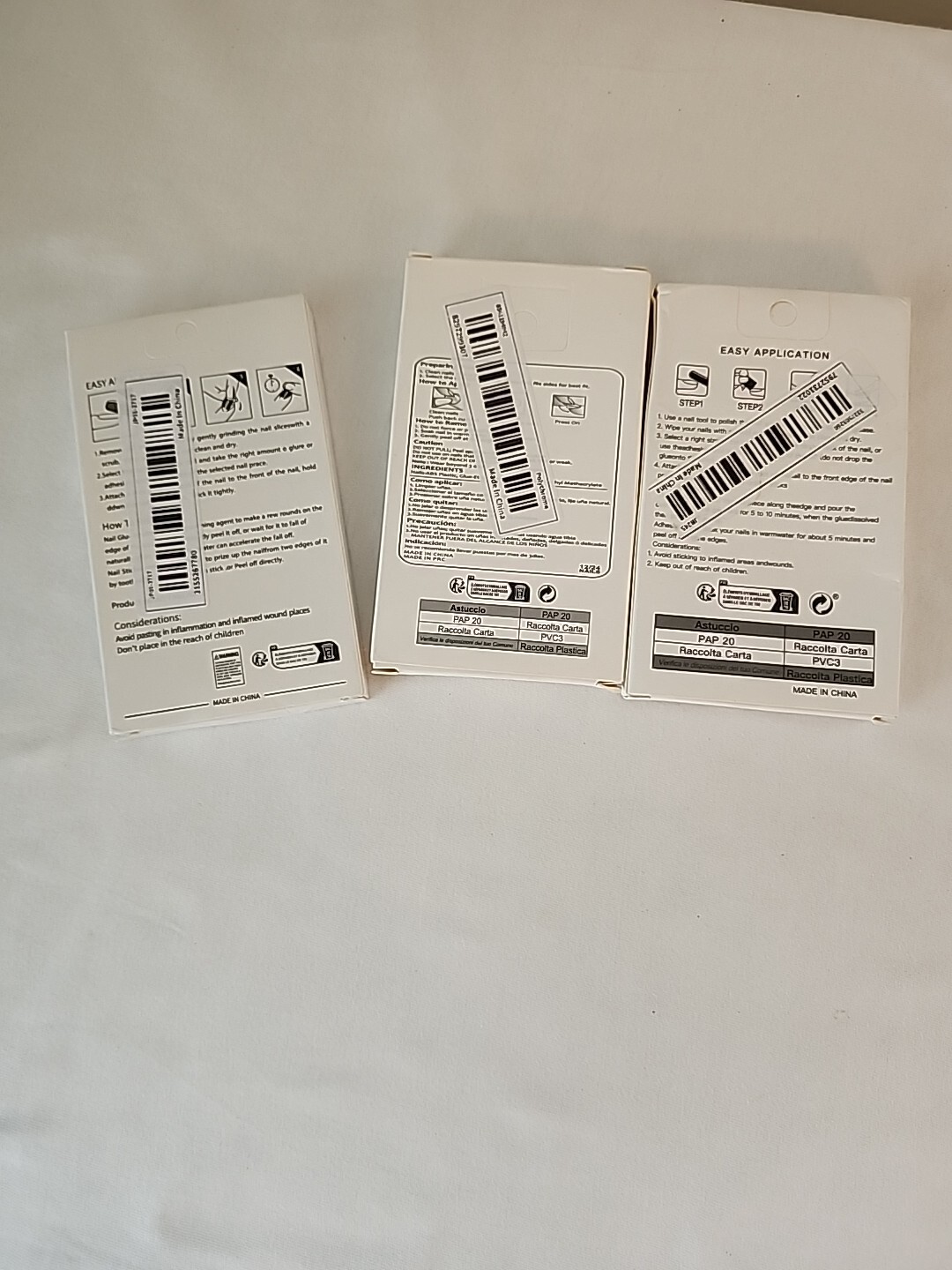 Lot Of 3 Round and Square Tip Do It Yourself Nails Press On Instant Nails 82pcs