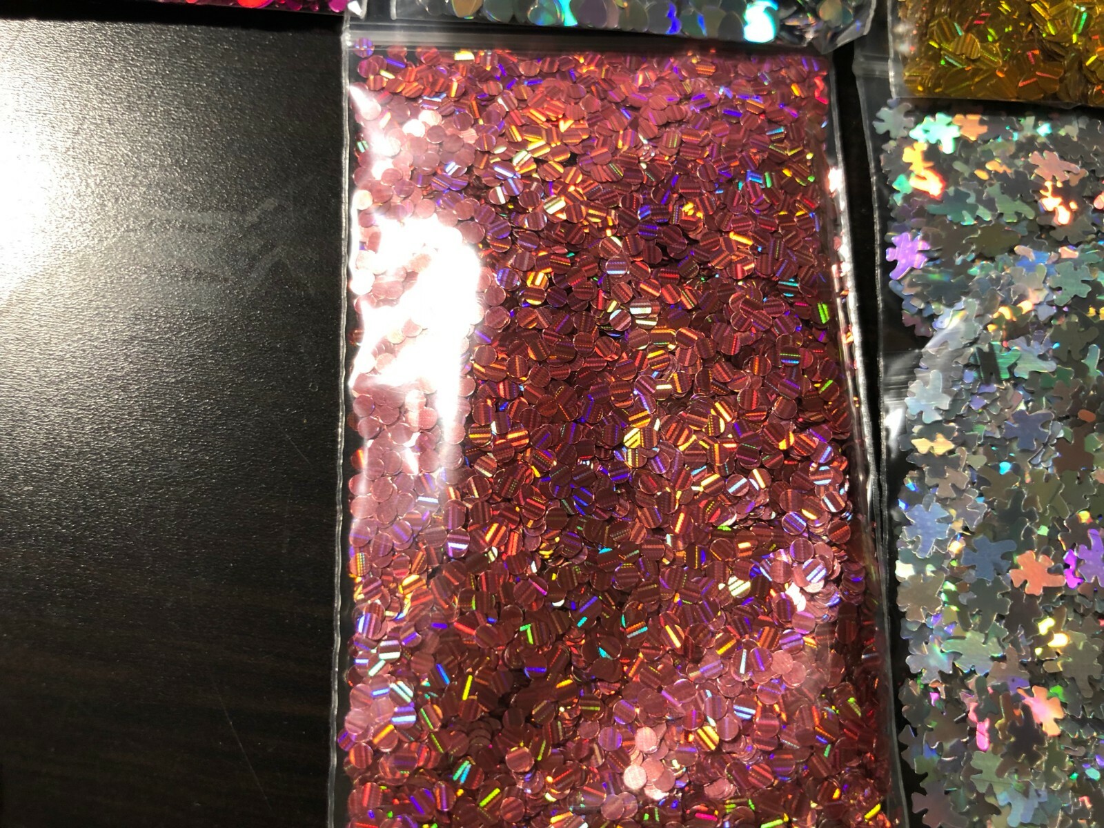 Solvent Resistant Flower/ leaf shape Glitter U Choose Color Nail Art Face Crafts
