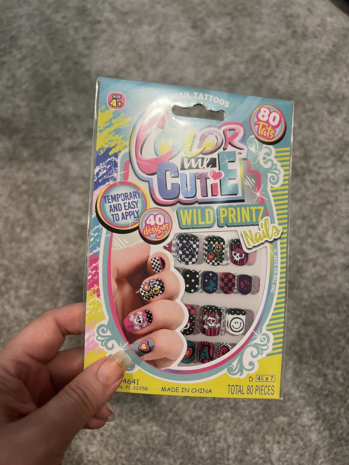 Color Me Cutie Dress-Up Nail Tattoo Wild Printz