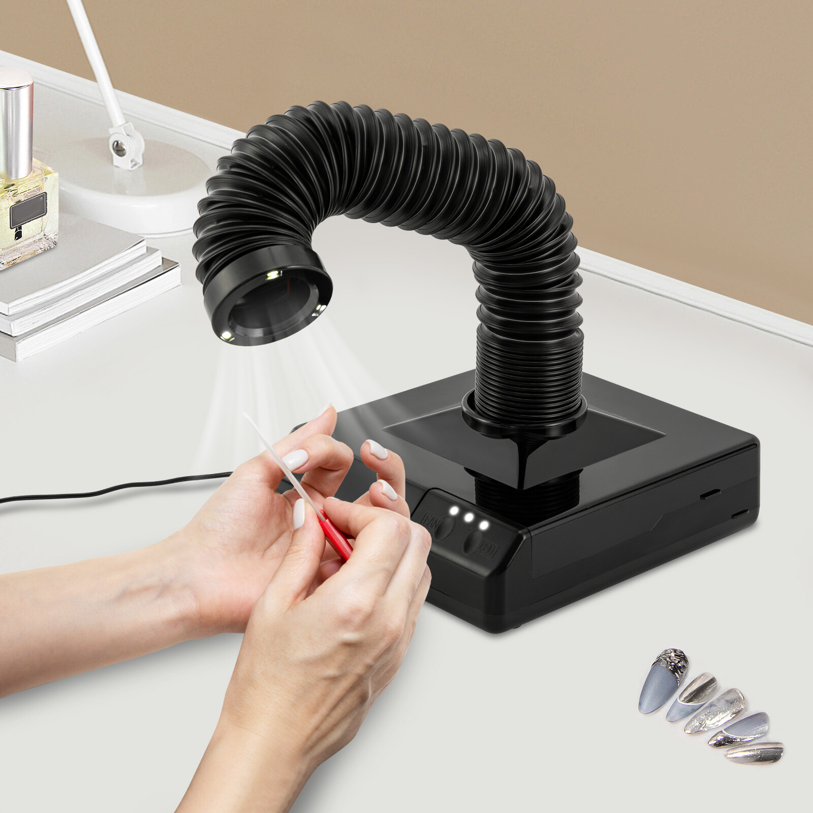 Vacuum Cleaner Dust Collector Nail Art Manicure Dentist’s Dust Clean Tool SALE