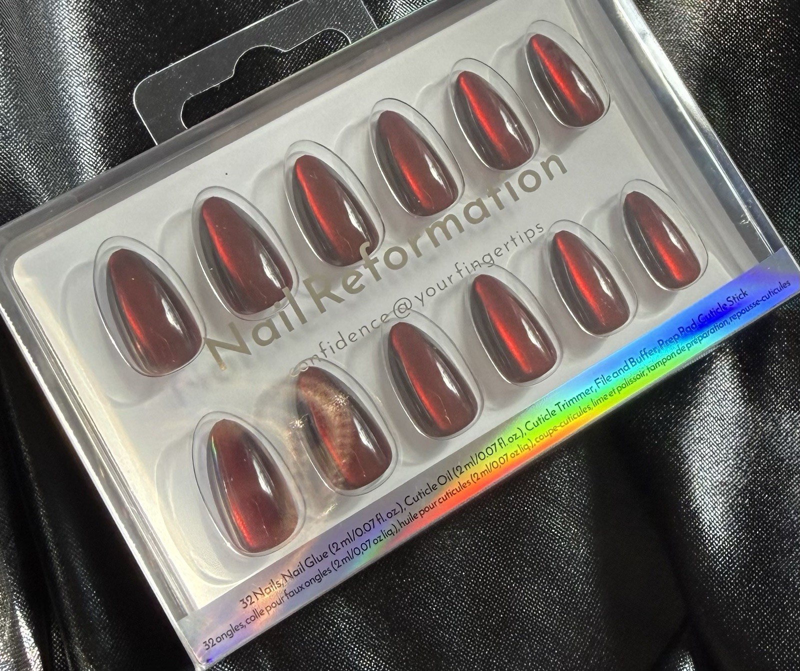 Salon Quality Nail Reformation Red Press On Nail Set Of 32~Includes Free Gifts❣️