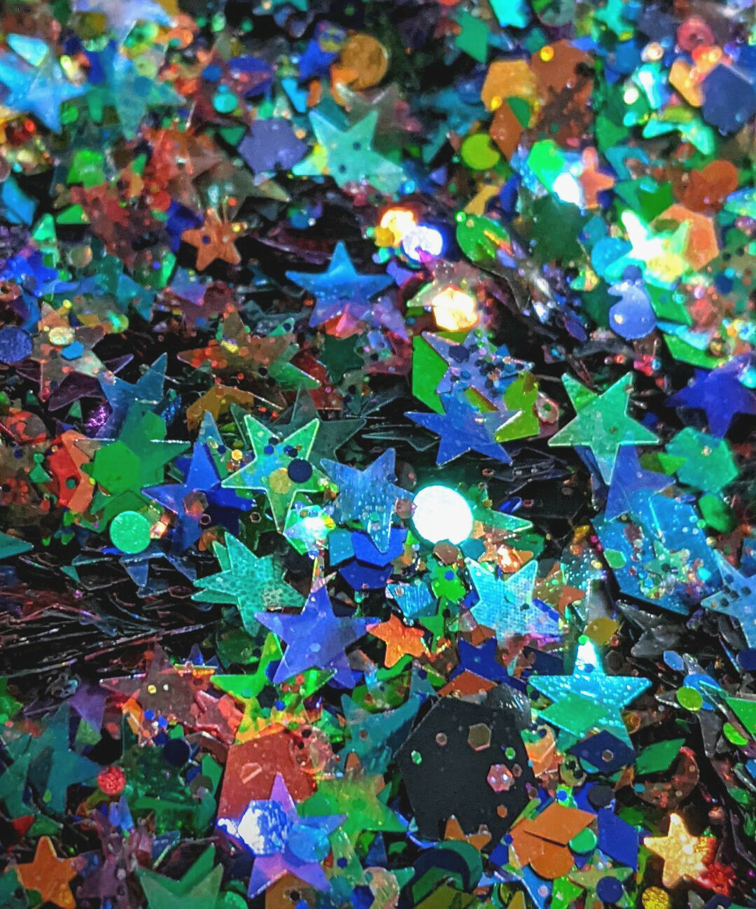 AURORA BOREALIS~MULTI SHAPES GLITTER~Nail•Acrylic•Gel•Body Art•Face•Festival