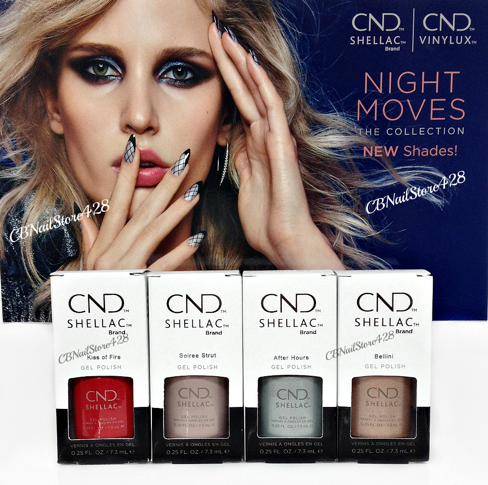 Cnd Shellac Gel Polish – NIGHT MOVES 2018 Collection .25oz/7.3ml Pick Any Color