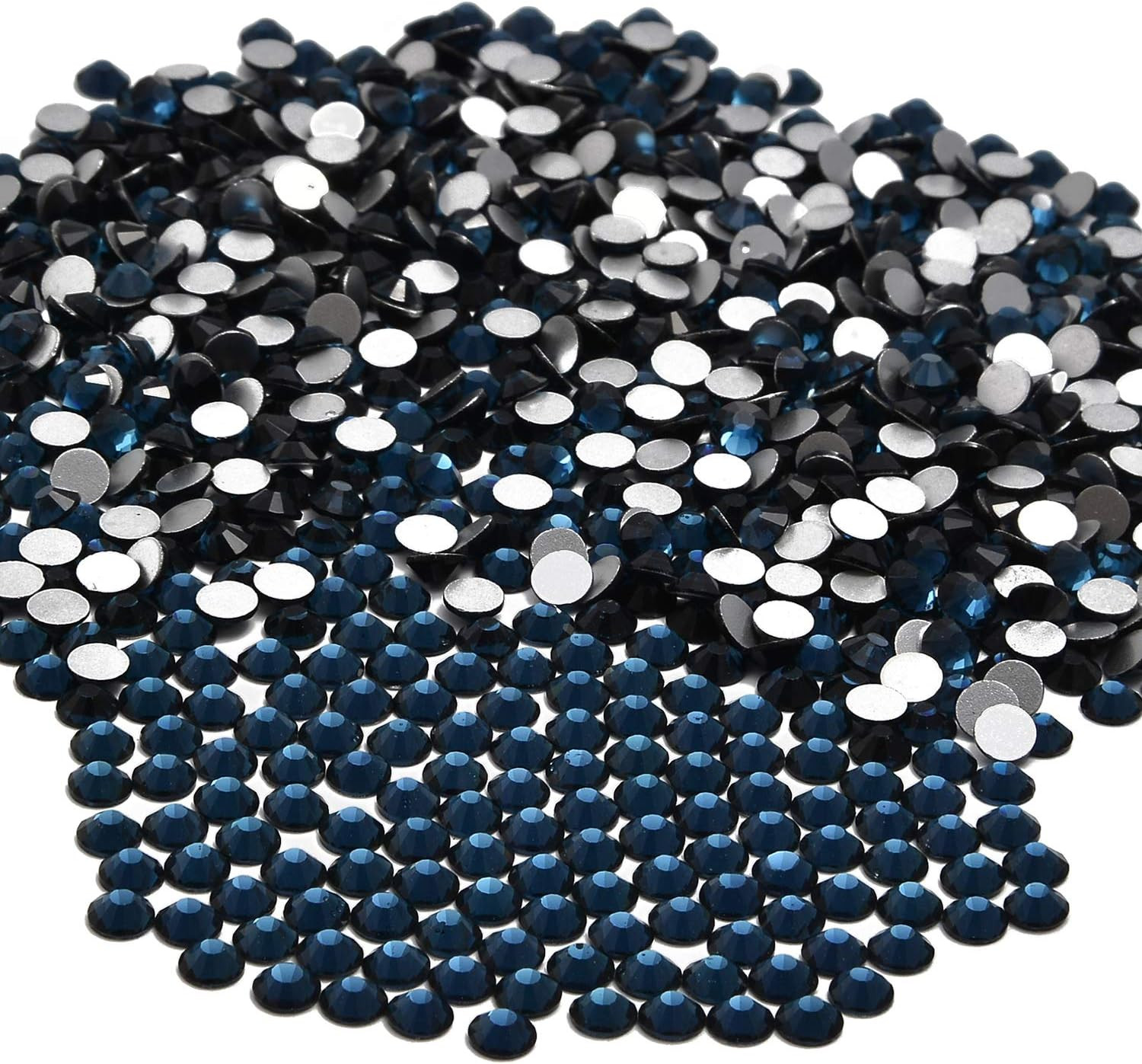 2000Pcs Flatback round Glass Nail Art Rhinestones Crystal for DIY Making Accesso