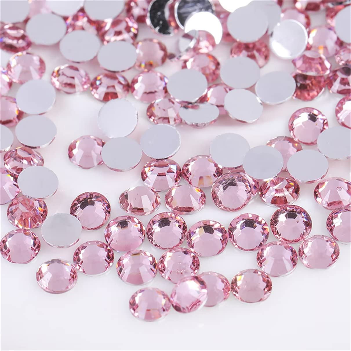 3000 Pieces SS12 3Mm Flatback Rhinestones Clear Glass round Gems Crystals for Na