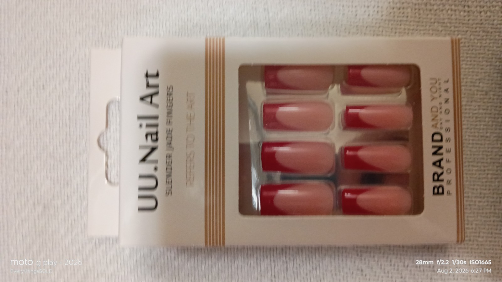 Bulk Set All Different Size Press On Nails with Glue And Mini Files . NEW!
