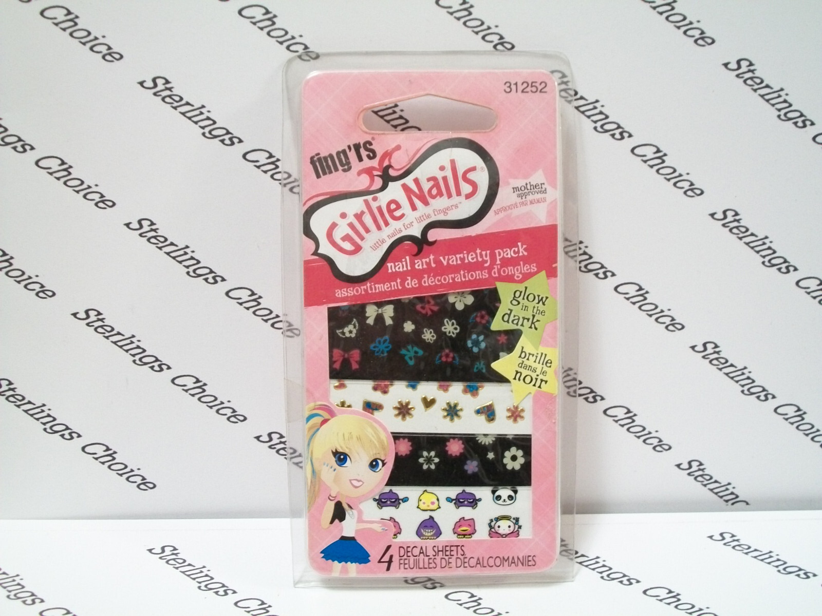 Fing’rs Girlie Nails Nail Art Variety Pack – Glow in the Dark