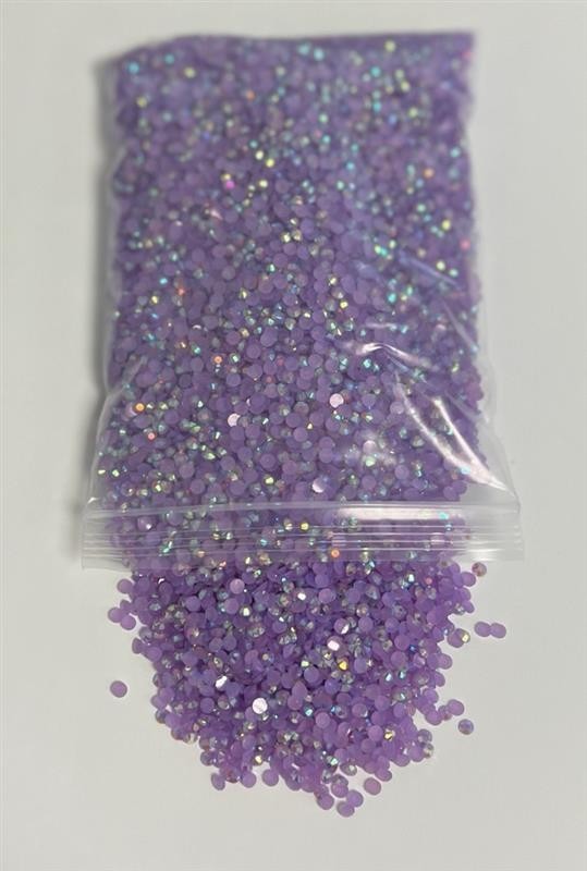 5 Pack Multicolor 3mm Round Flat Back Rainbow Resin Nail Jewelry Crafting Gems