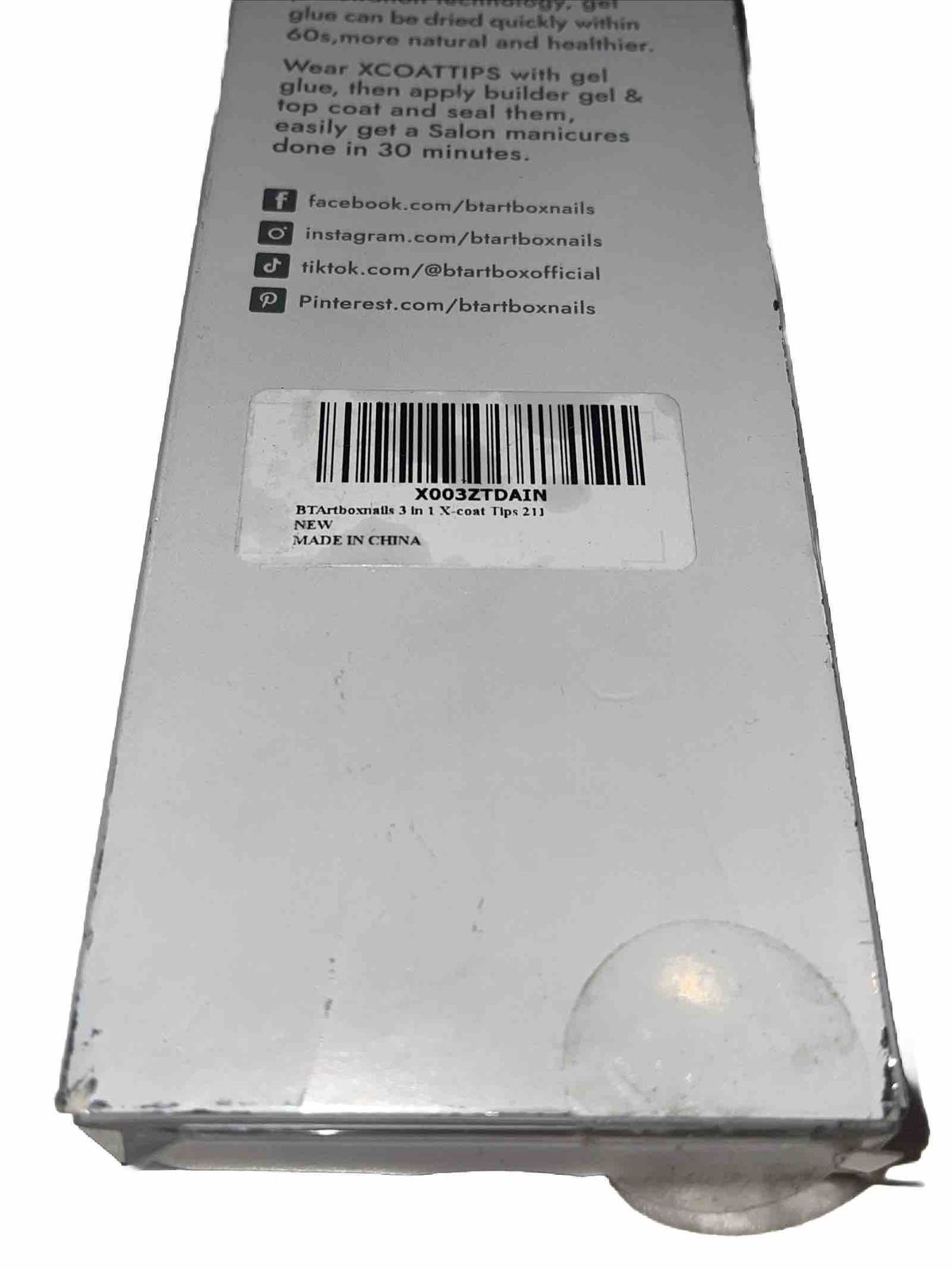 BTArtboxnails Soft Gel Nail Tips – 3 in 1 X-coat Tips French Tip Press On Nails