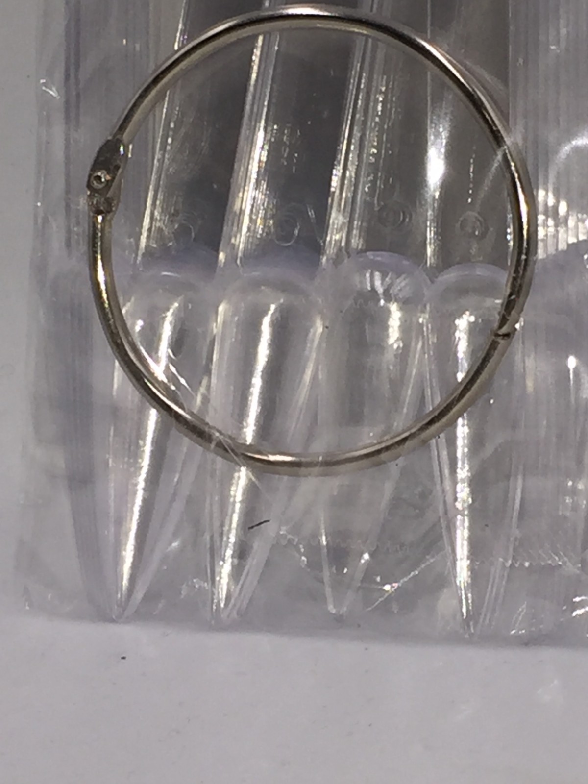 NEW 40 Pcs Stiletto Nail Art Tips Pop Stick Display Fan Fashion Ring Clear DIY
