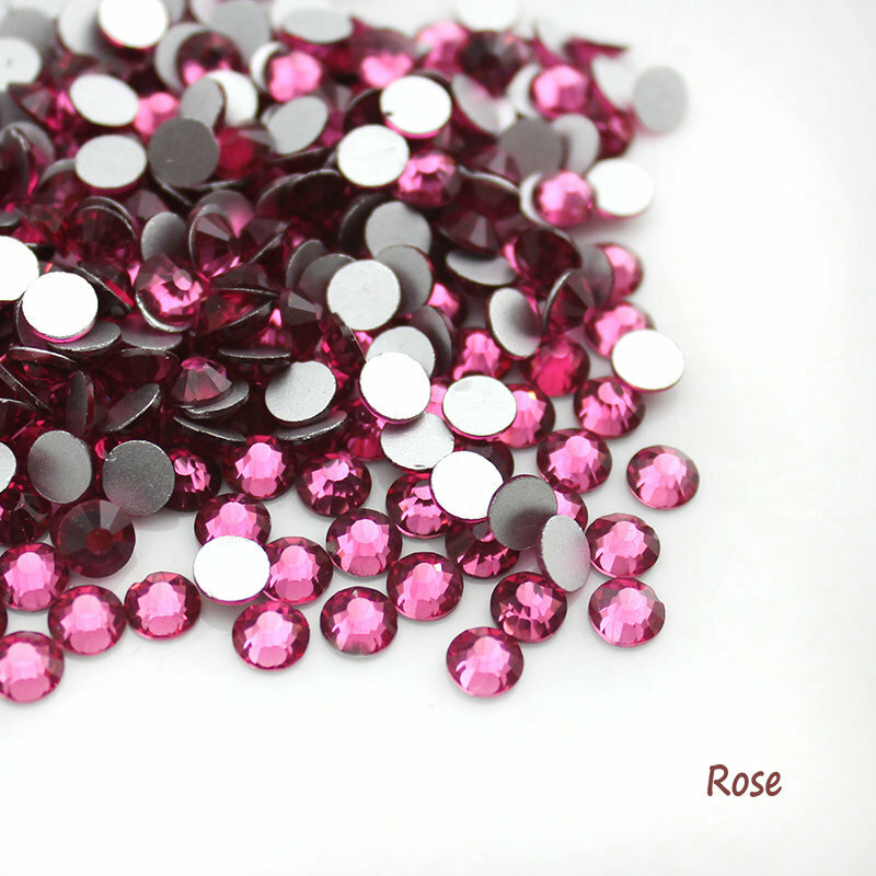 Machine Cut Crystal Opal Nail art Rhinestones Glitter Flatback Nails Decoration
