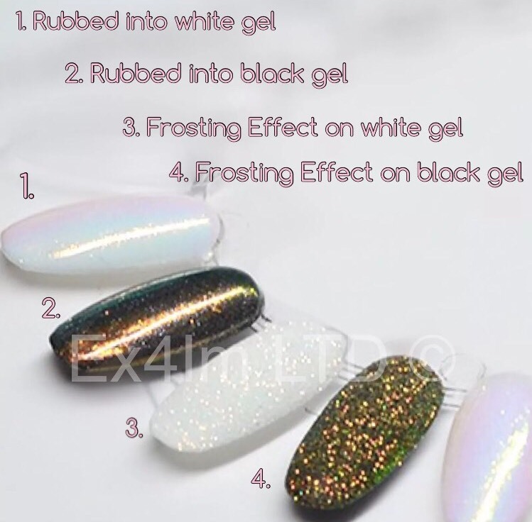 SALE! 5g Mermaid Effect Nail Powder AB Dust Shimmer Unicorn Iridescent Craft UK