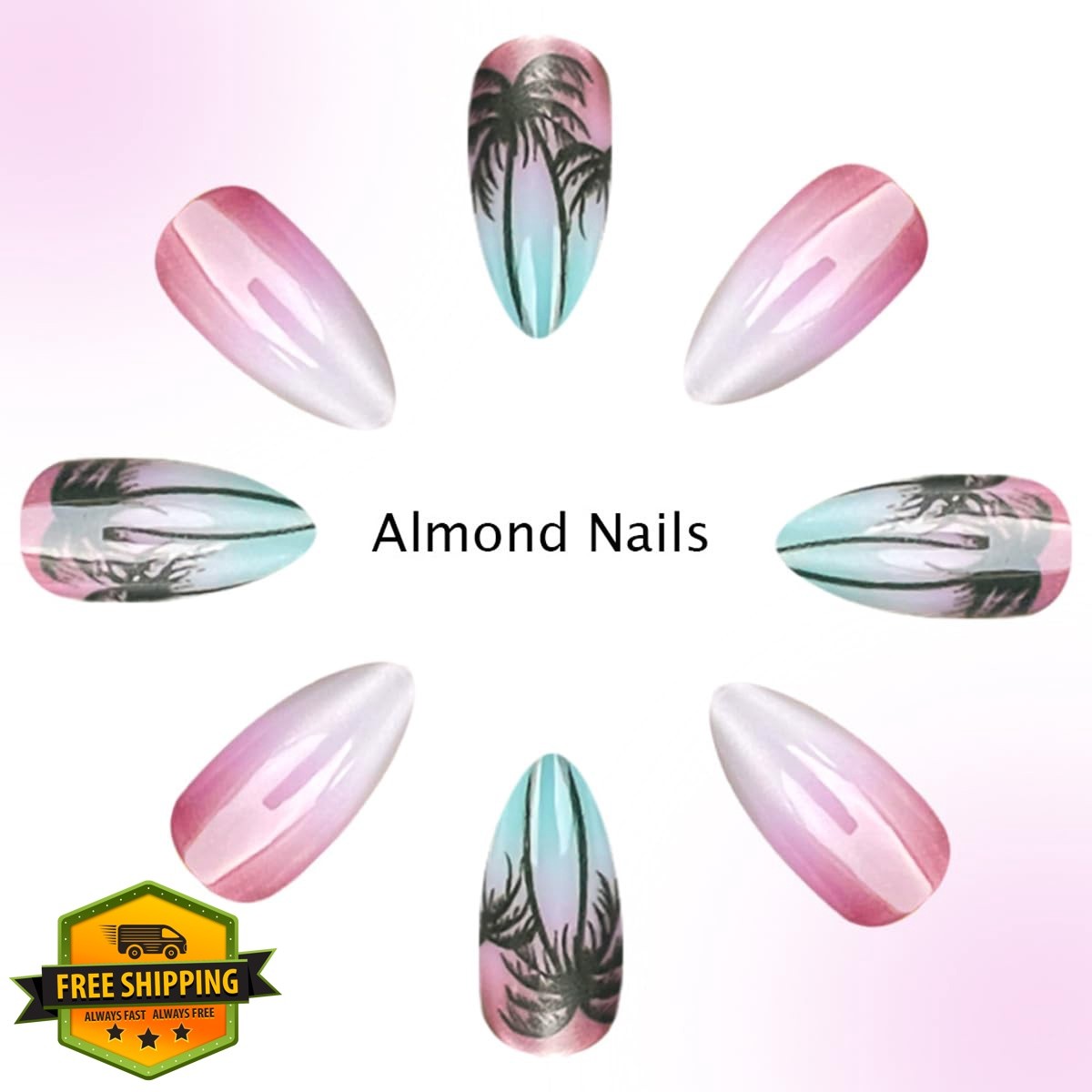 KASOICRA XJXR20 Coconut Tree Medium Nails