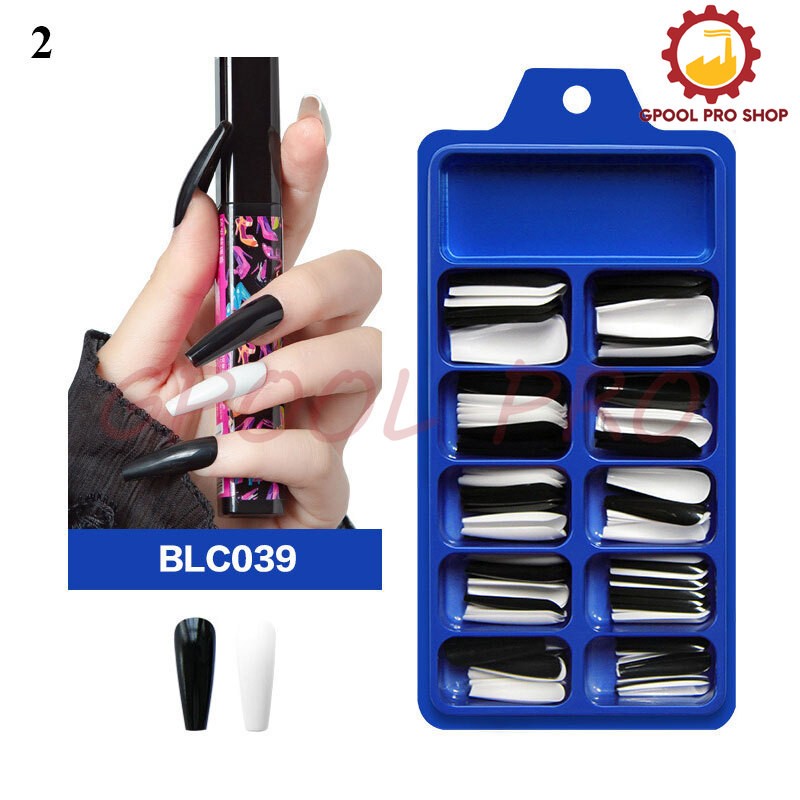 240/100PCS Full Cover Long Coffin Fake Nails Art Manicure False Nail Tips Matte
