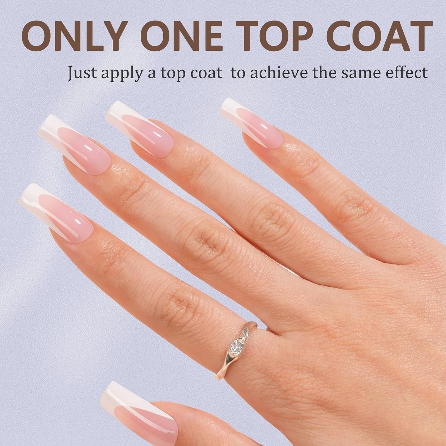 Long-Lasting 150Pcs Deep French Gel Nail Tips | Effortless Nail Art in 15 Sizes