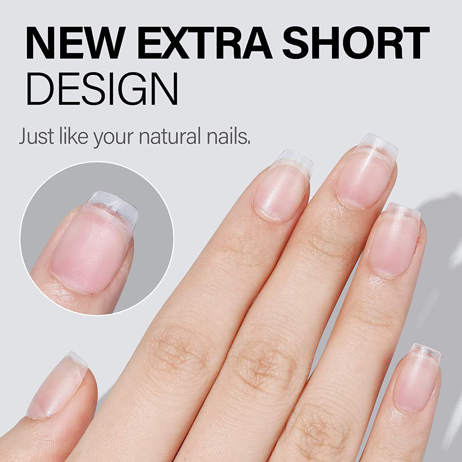 Extra Short Coffin Nail Tips – Upgraded Matte Soft Gel Full Cover 240PCS