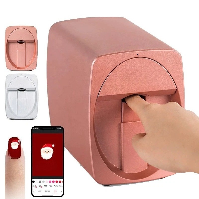 10W Portable Nail Printer Mobile APP DIY Nail Art Printing Machine Home Use New