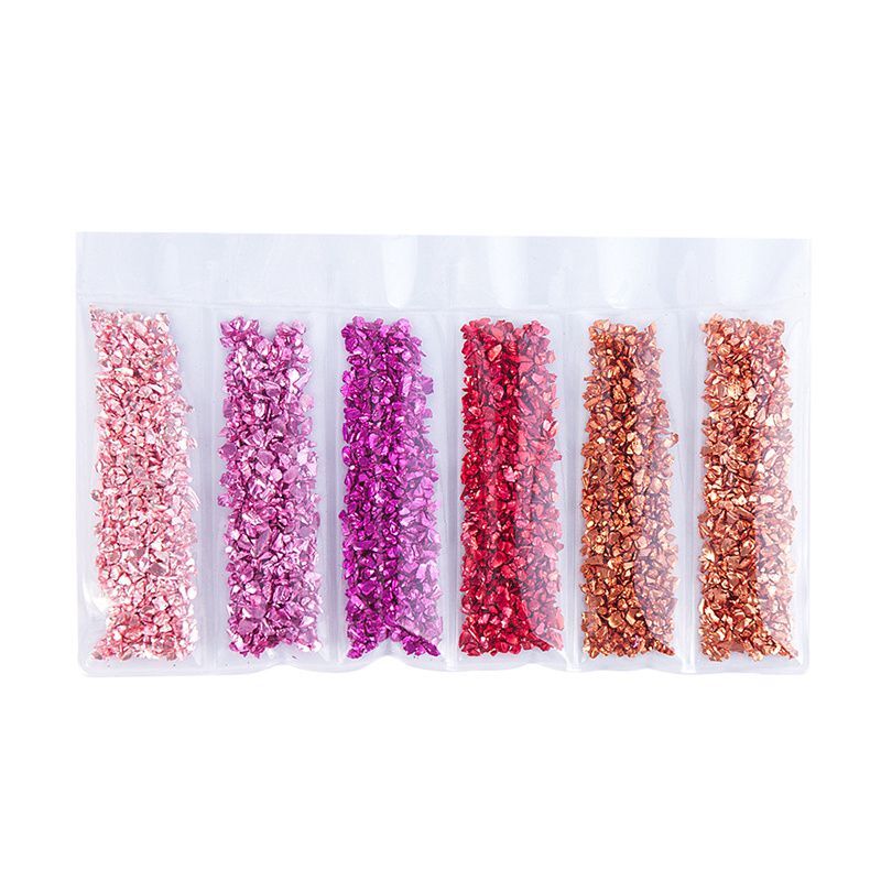 Nail art accessories Gold and Silver Fragments DIAMOND Products Cullet
