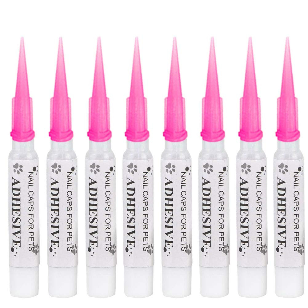 10Pcs Special Pet Nail Adhesive Glues & 15Pcs Applicator Tips for Dog