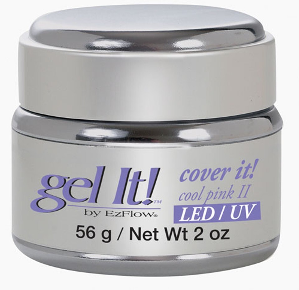 EzFlow LED/UV Gel It! Cover it! COOL PINK II /56 g / Net Wt. 2 oz NEW-2 units