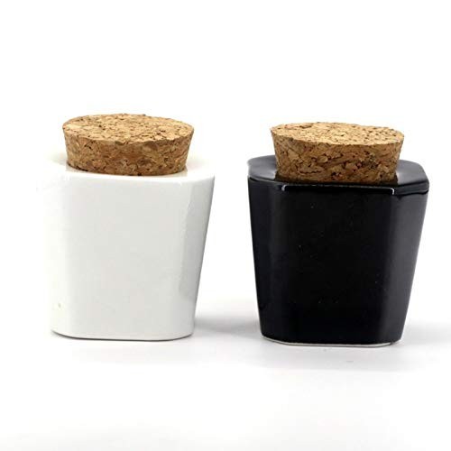 Porcelain Nail Art Dappen Dish Acrylic Liquid Powder Mini with Wooden Lid Anti