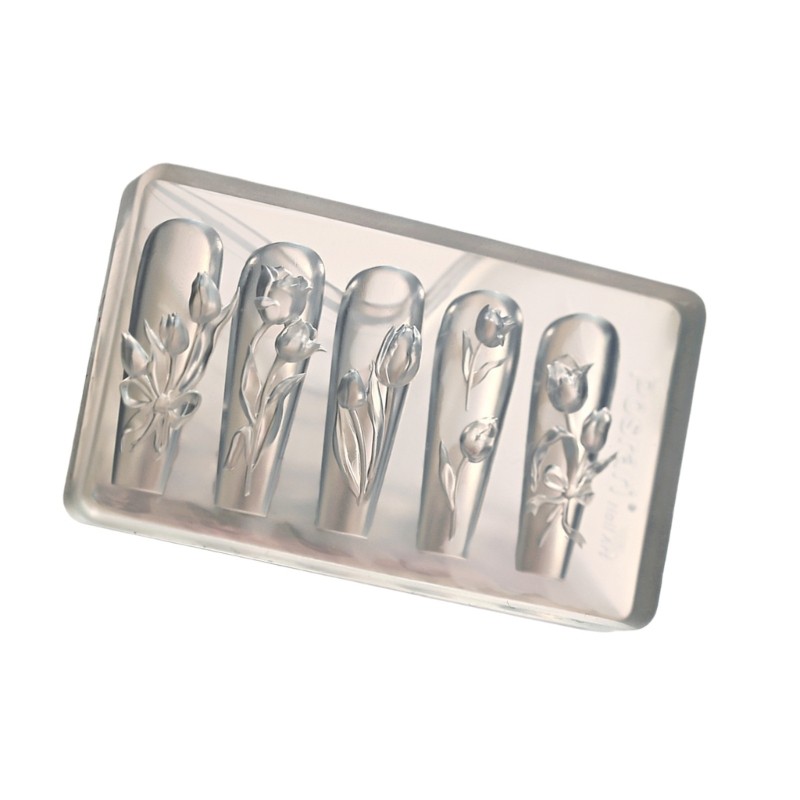 Tulips Shape Small Accessories Crafting Molds Present for Beauty Enthusiasts